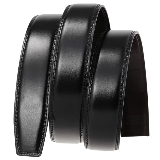 JMT-037066 Men's Automatic Buckle Cowhide Leather Belt - Stylish and Durable Accessory