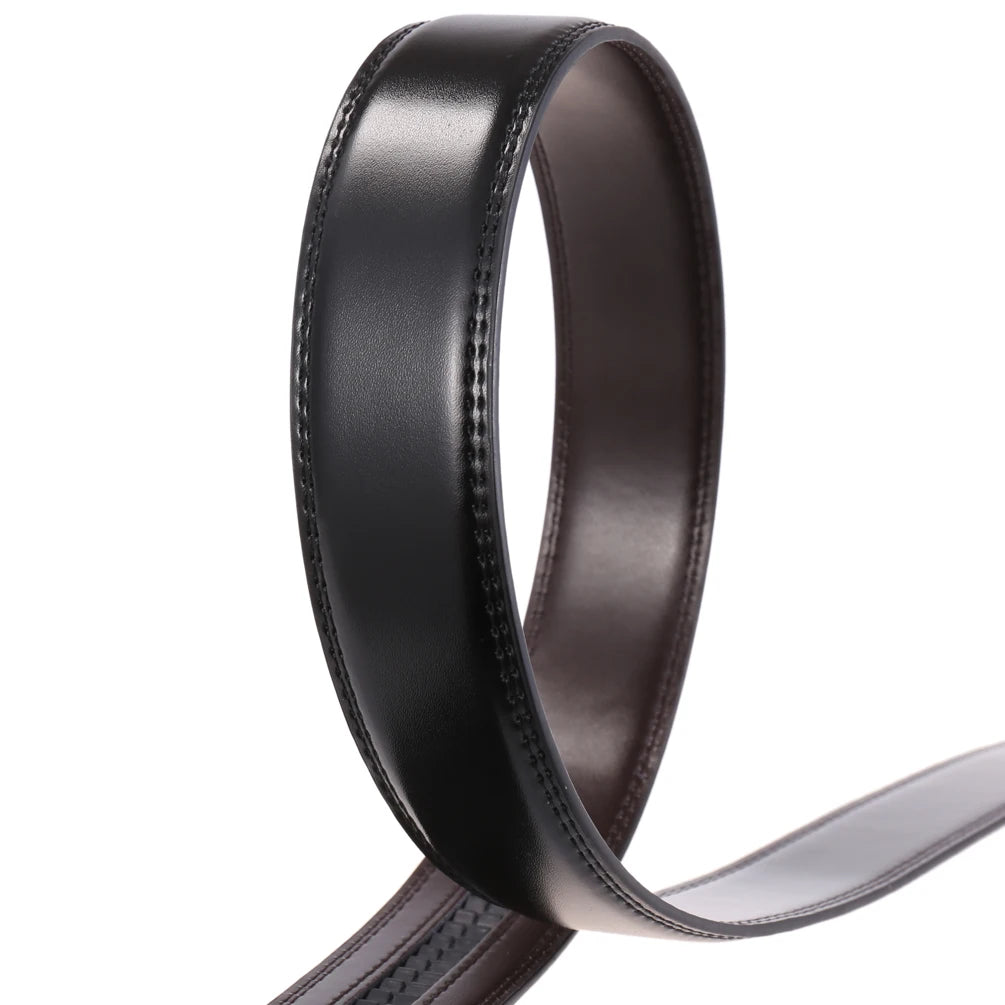 JMT-037066 Men's Automatic Buckle Cowhide Leather Belt - Stylish and Durable Accessory