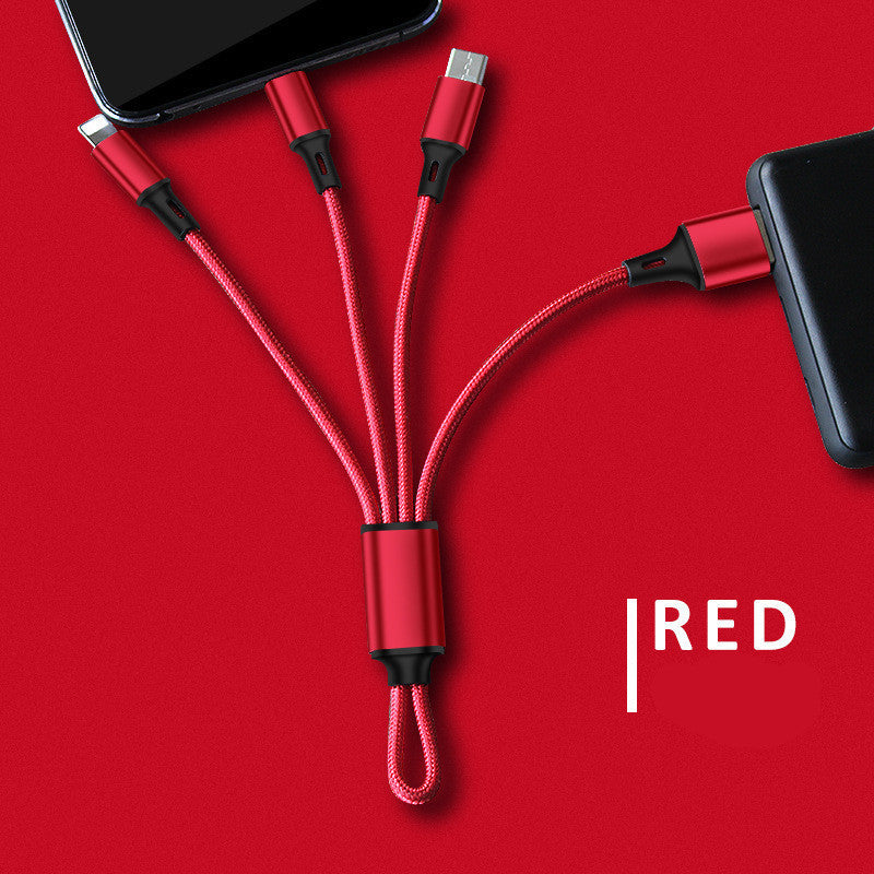 JMT-037642 Multi-Device Keychain Charging Cable - 18cm, Compatible with iPhone, Android, and More