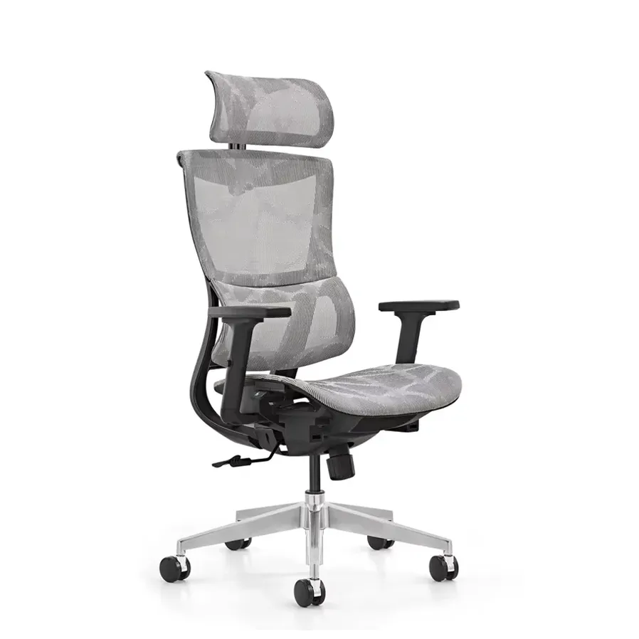 JMT-038218 Adjustable Executive Mesh Ergonomic Swivel Office Chair with Revolving Headrest