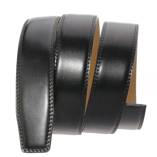 JMT-038218 Men's 3.5CM Automatic Buckle Belt - Genuine 138 Grain Cowhide Leather, Model LY35-3380