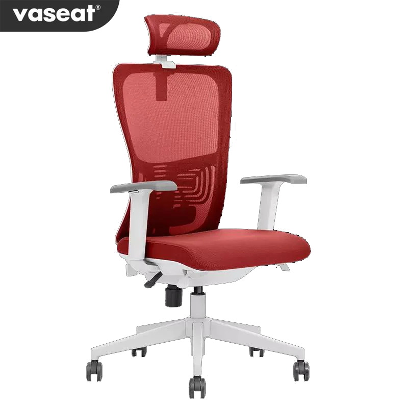 JMT-038218 Vaseat SK5-BM Ergonomic Mesh Executive Chair with Adjustable Headrest and Metal Construction