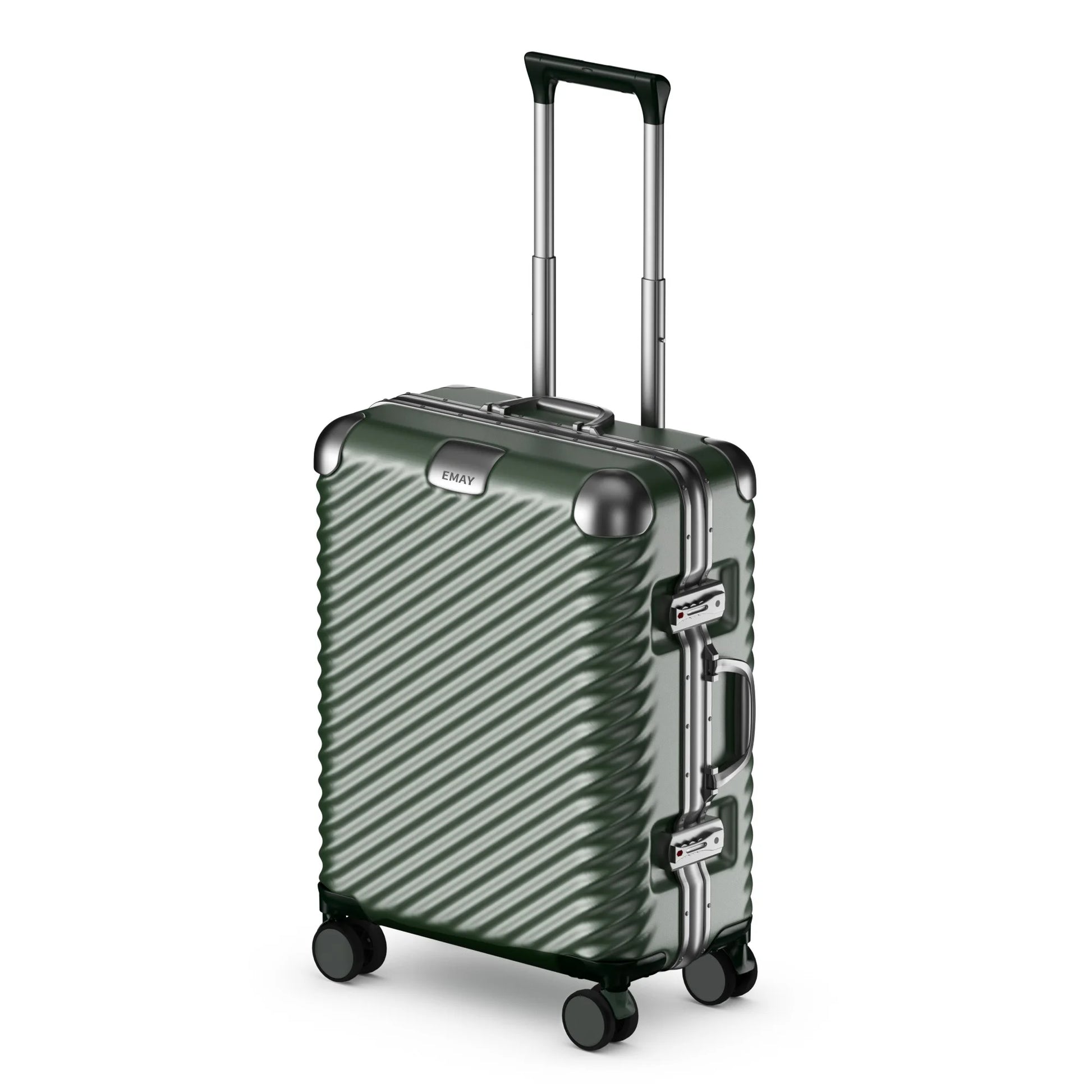 JMT-038346 20-Inch Aluminium Travel Trolley Case with Durable PC Exterior