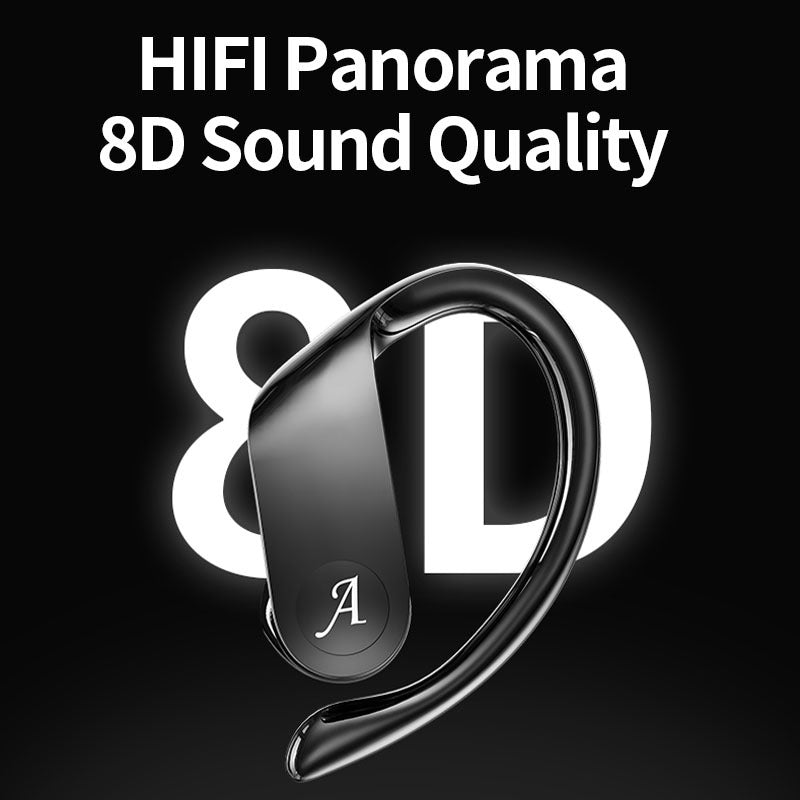 JMT-038602 A15 True Wireless TWS Headset with Bluetooth 5.0, Magnetic Charging, and Sports Earhooks