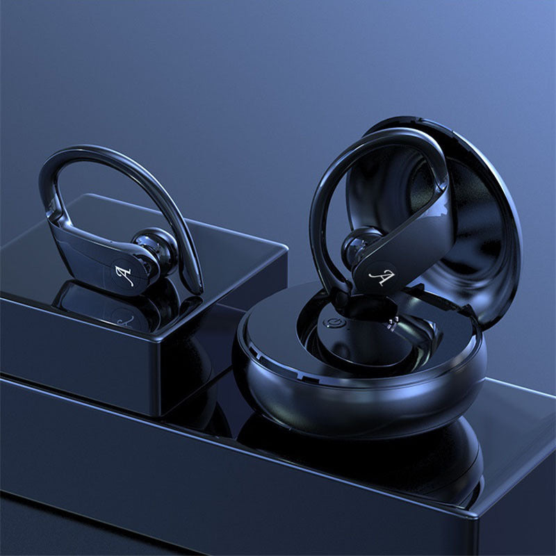 JMT-038602 A15 True Wireless TWS Headset with Bluetooth 5.0, Magnetic Charging, and Sports Earhooks