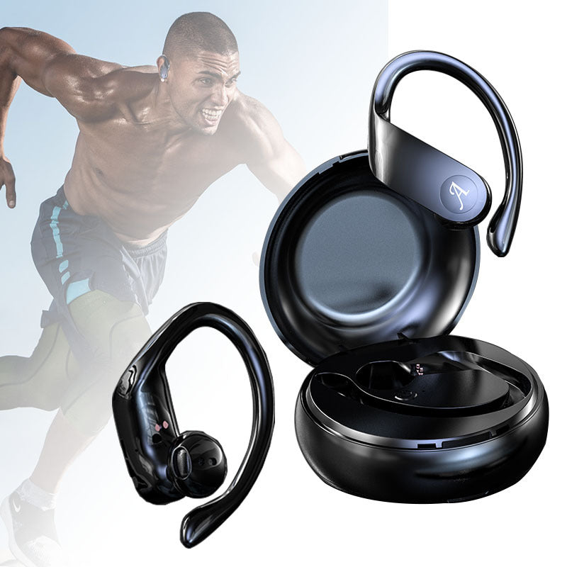 JMT-038602 A15 True Wireless TWS Headset with Bluetooth 5.0, Magnetic Charging, and Sports Earhooks
