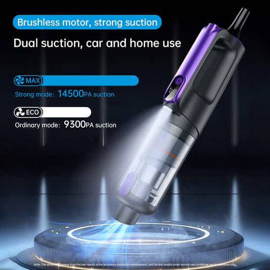 JMT-038922 High-Power Wireless Car Vacuum Cleaner with Digital Display and Tornado Cyclone Technology for Home and Automobile Use