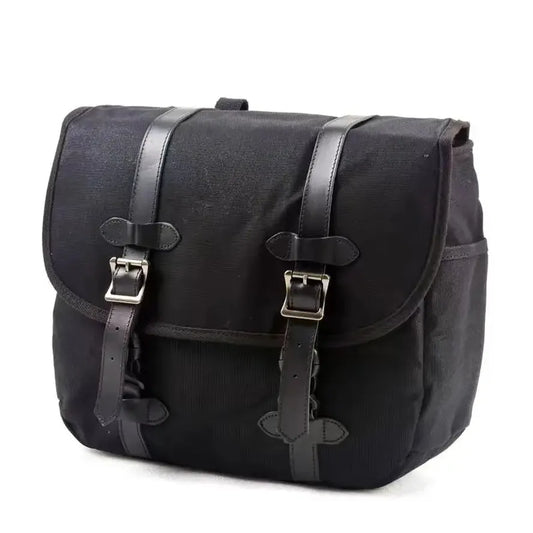 JMT-038986 Vintage Waterproof Batik Canvas Motorcycle Side Bag - Khaki, Army Green, Black