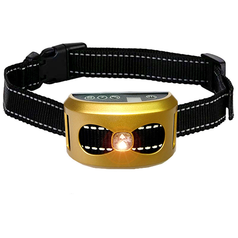 JMT-039114 Bark Control Electric Shock and Vibration Collar for Dogs - X and O Shape Design