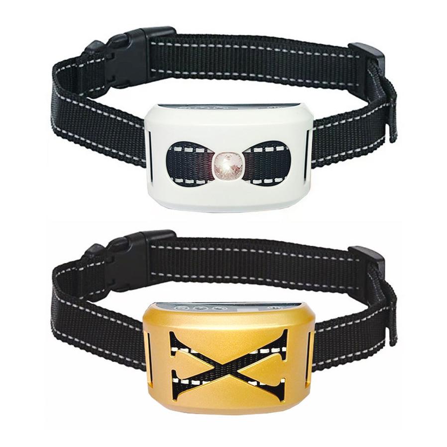 JMT-039114 Bark Control Electric Shock and Vibration Collar for Dogs - X and O Shape Design