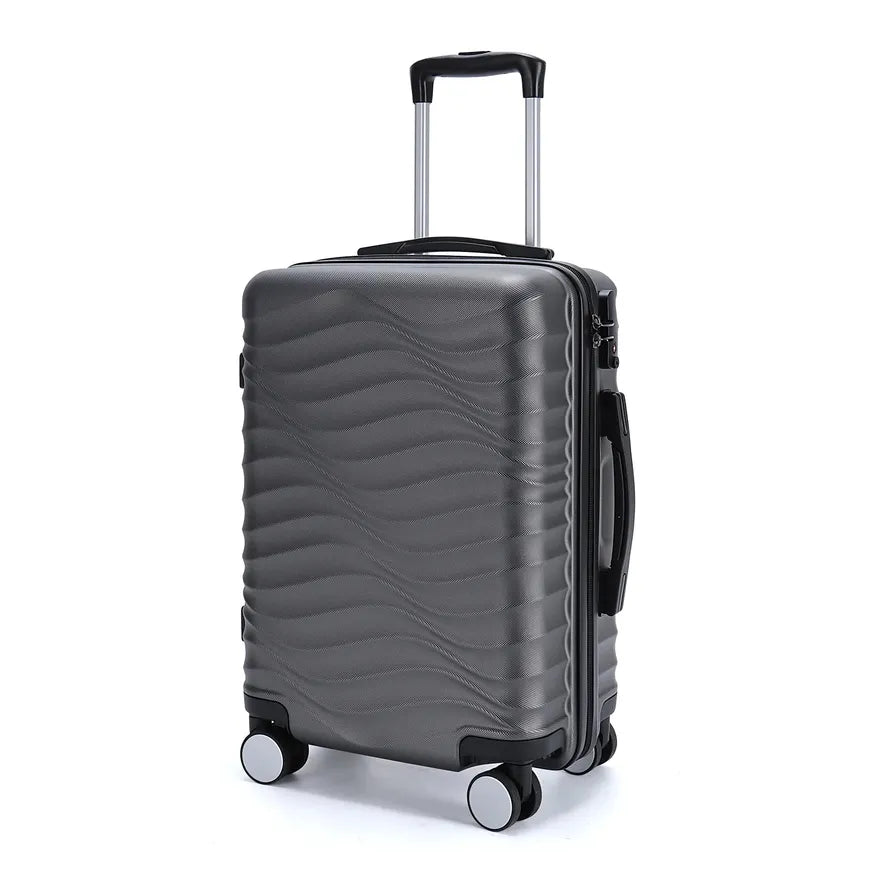 JMT-039178 Designer Hard Shell Trolley Luggage Set - 3-Piece Travel Suitcase Collection