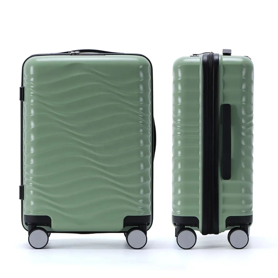 JMT-039178 Designer Hard Shell Trolley Luggage Set - 3-Piece Travel Suitcase Collection