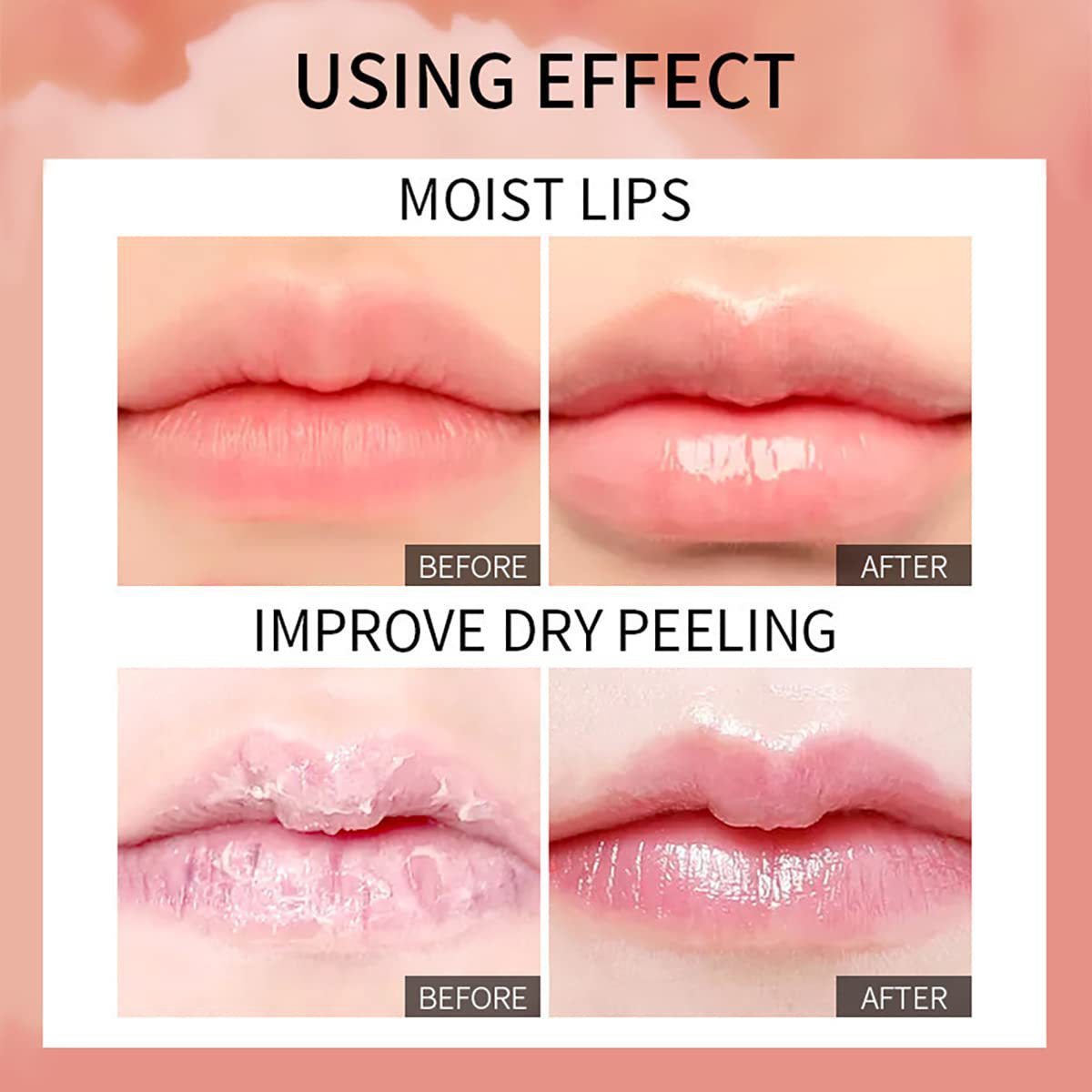 JMT-039882 Nourishing Hydrating Lip Care Ampoule with Fruit Flavor - Long-Lasting Moisturizing Gloss
