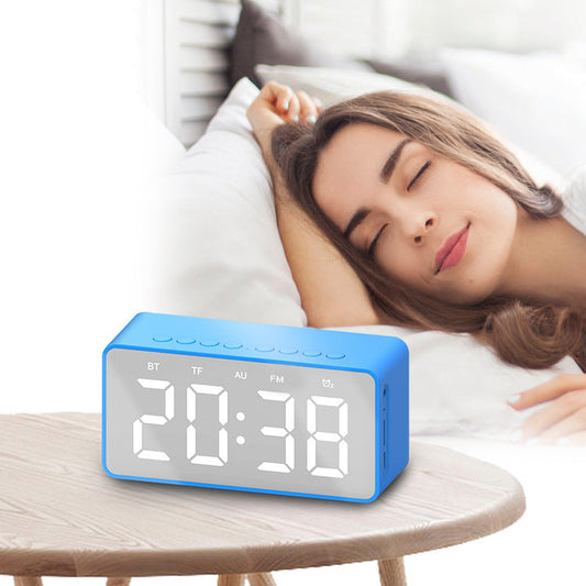 JMT-039946 Bluetooth Alarm Clock Speaker with MicroSD Support and Built-in Battery