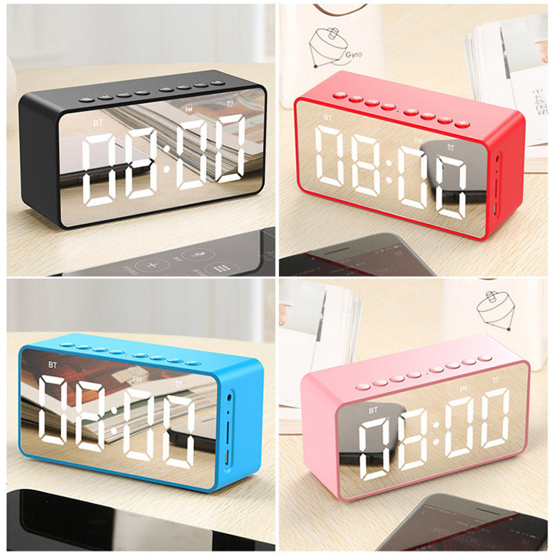 JMT-039946 Bluetooth Alarm Clock Speaker with MicroSD Support and Built-in Battery