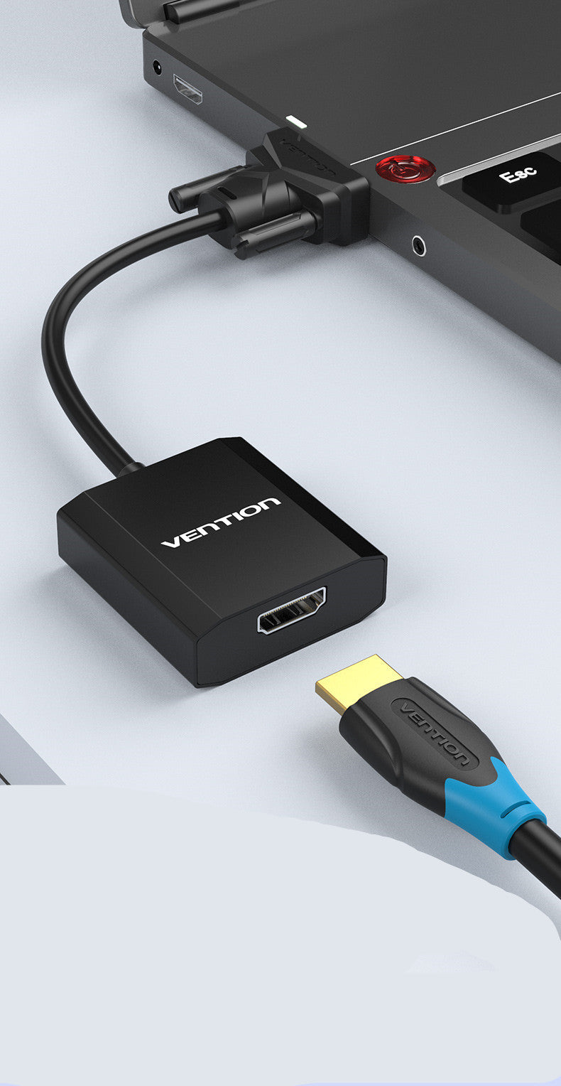 JMT-039946 HDMI to AV Adapter Cable for Computer, TV, Projector with Audio Support, 25cm Pure Copper Design
