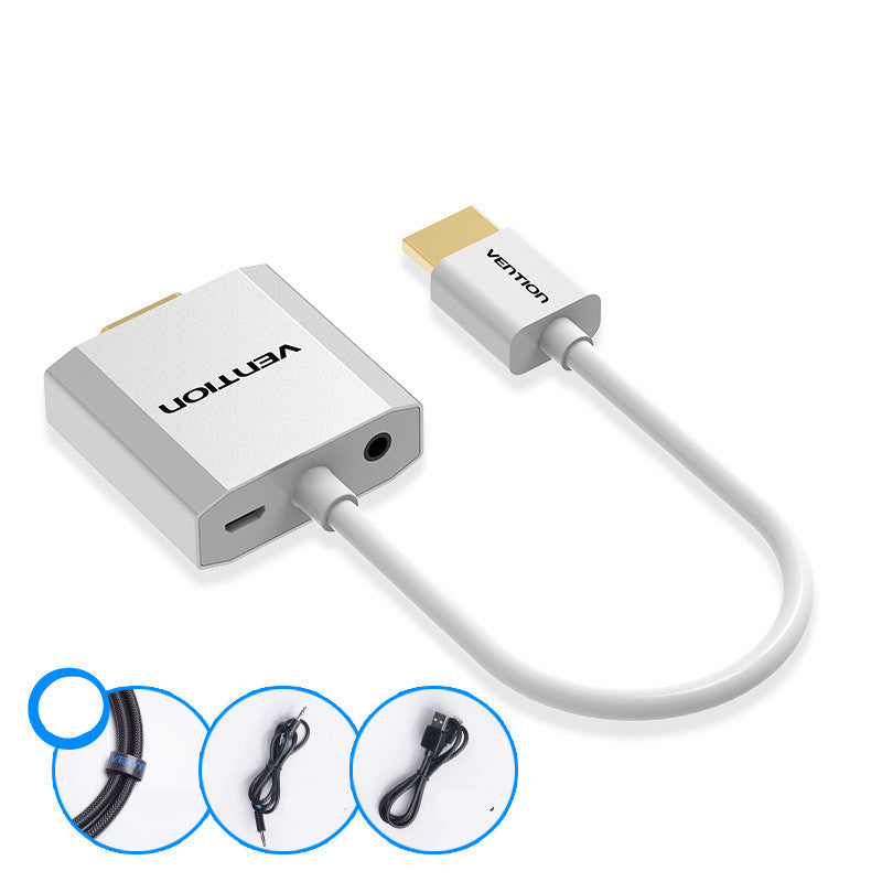 JMT-039946 HDMI to AV Adapter Cable for Computer, TV, Projector with Audio Support, 25cm Pure Copper Design