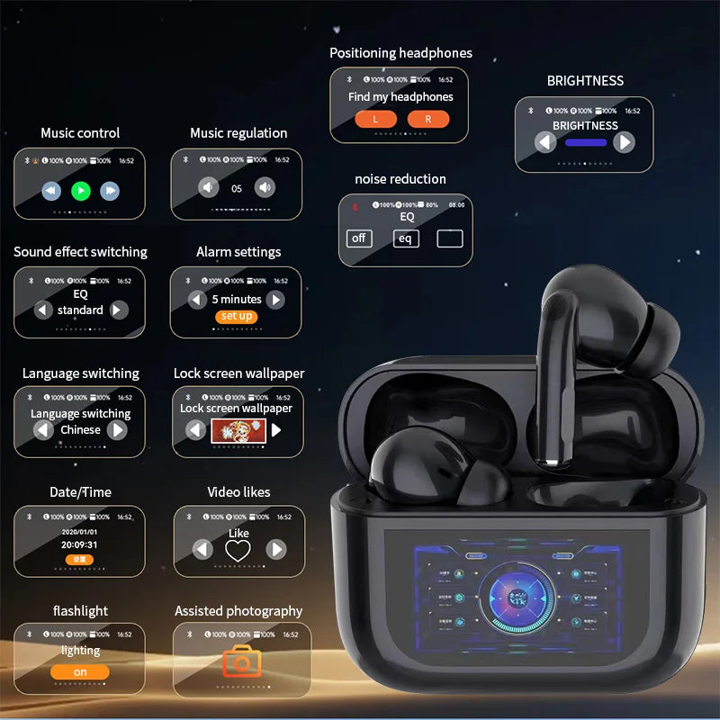JMT-039946 YX30 True Wireless ANC Earbuds – Waterproof Sports Headset with Microphone for Phone and Running