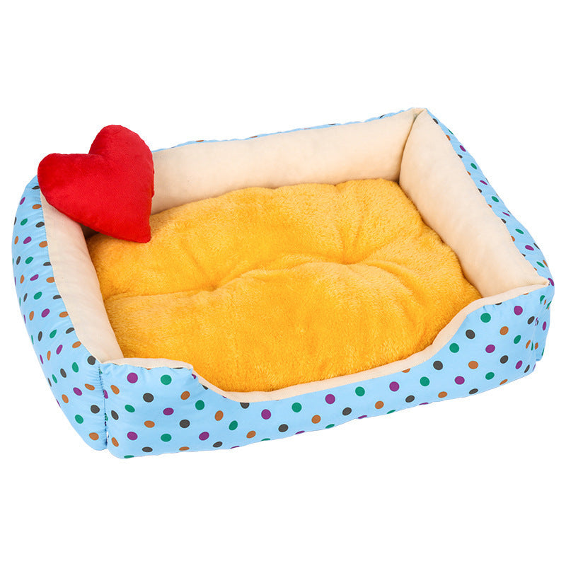 JMT-040074 Cozy Plush Pet Bed for Dogs and Cats - Various Sizes with Waterproof Bottom and Non-Slip Design