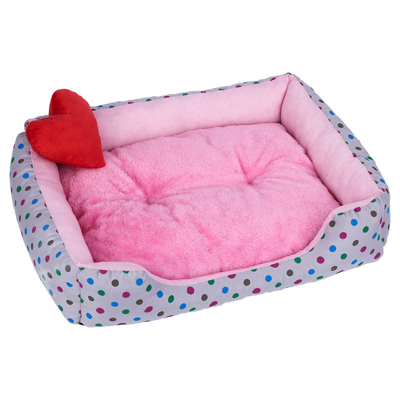 JMT-040074 Cozy Plush Pet Bed for Dogs and Cats - Various Sizes with Waterproof Bottom and Non-Slip Design