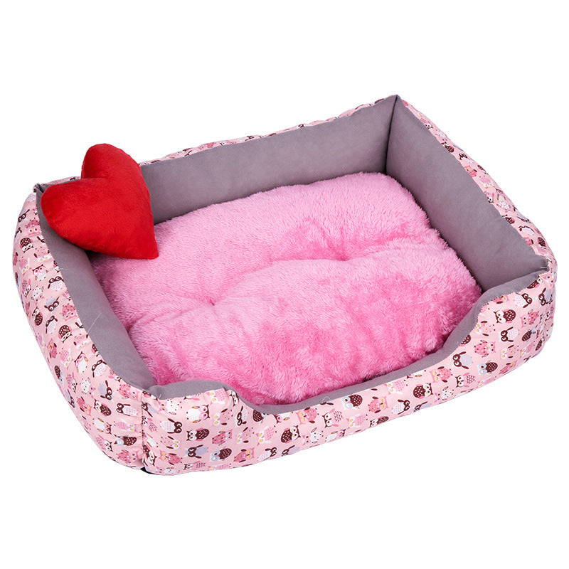 JMT-040074 Cozy Plush Pet Bed for Dogs and Cats - Various Sizes with Waterproof Bottom and Non-Slip Design