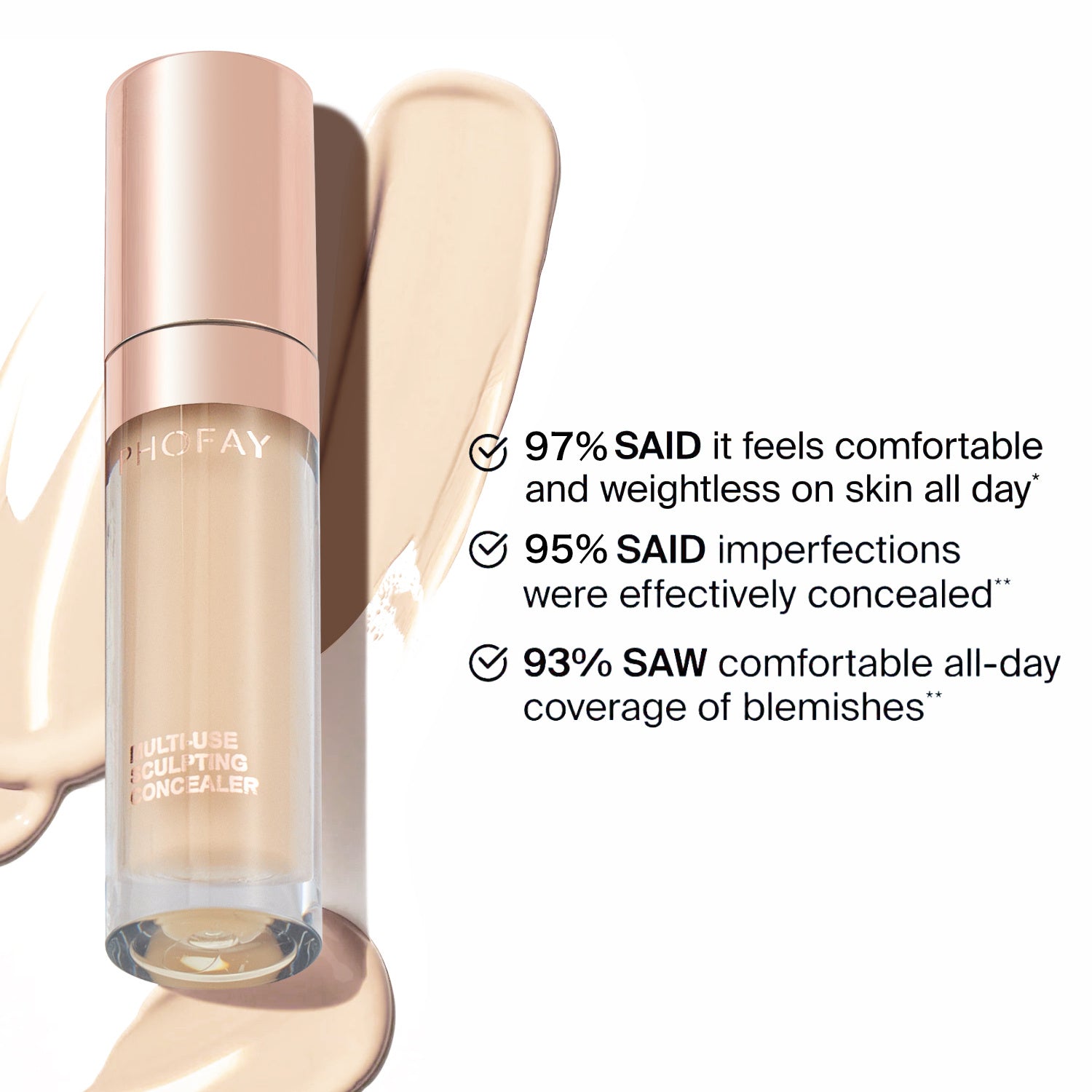 JMT-040202 Full-Coverage Weightless Concealer for Natural Contouring and Highlighting