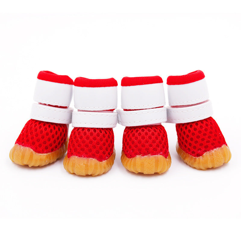 JMT-040394 Breathable Sports Mesh Dog Shoes for All Weather Protection and Comfort