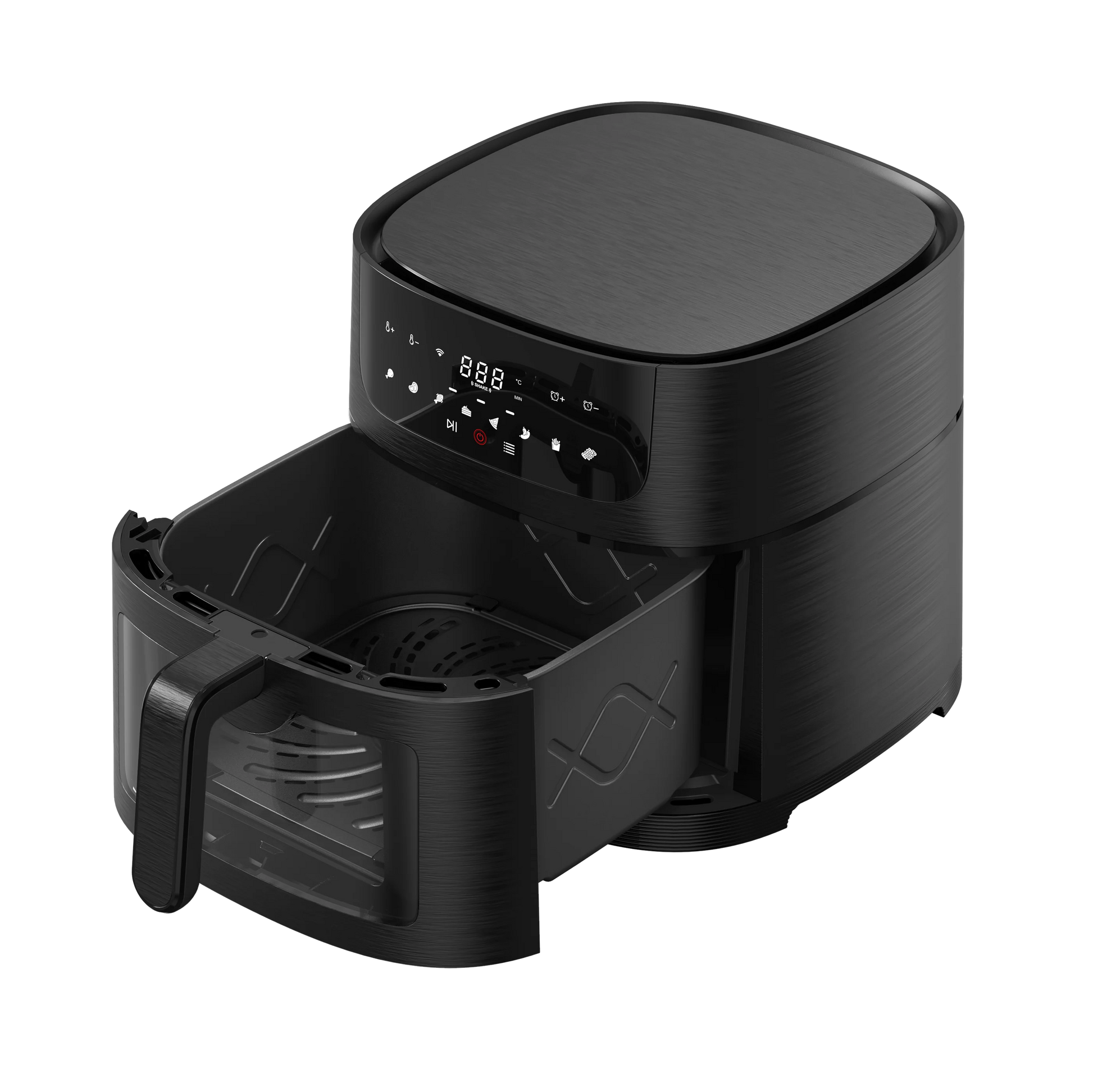 JMT-040522 Digital Smart 8L Window Air Fryer with Mini Rack and Wi-Fi Functionality