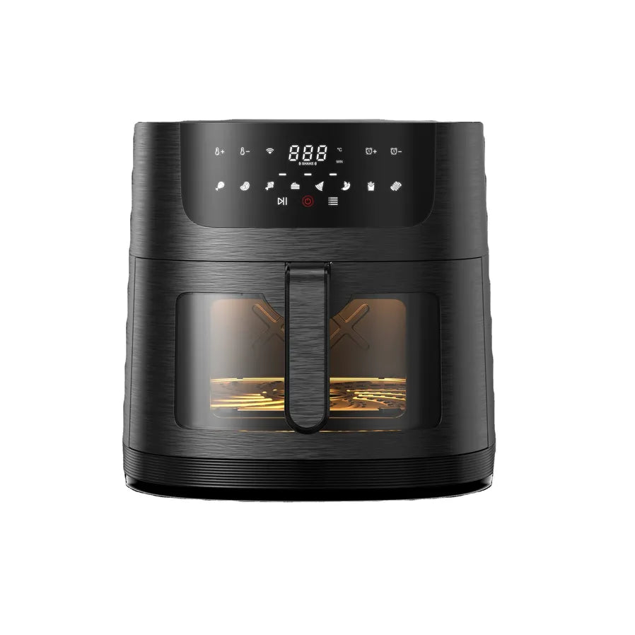 JMT-040522 Digital Smart 8L Window Air Fryer with Mini Rack and Wi-Fi Functionality