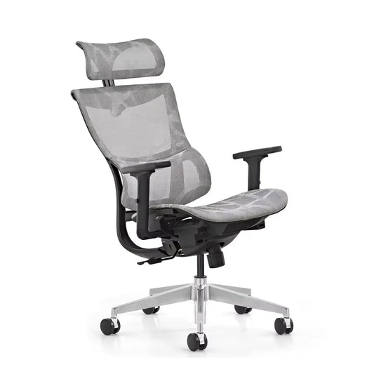 JMT-040522 Ergonomic Adjustable Aluminum Swivel Office Chair with Mesh Back for Comfortable Work Environment