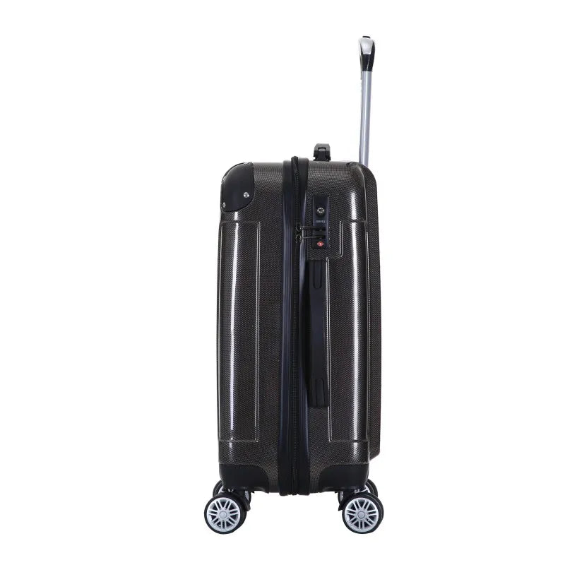 JMT-040650 28-Inch, 24-Inch, and 20-Inch ABS Hard Shell Luggage Set - Durable and Lightweight Travel Suitcases