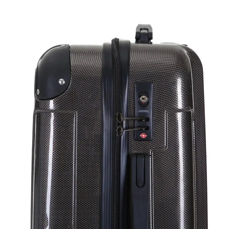 JMT-040650 28-Inch, 24-Inch, and 20-Inch ABS Hard Shell Luggage Set - Durable and Lightweight Travel Suitcases