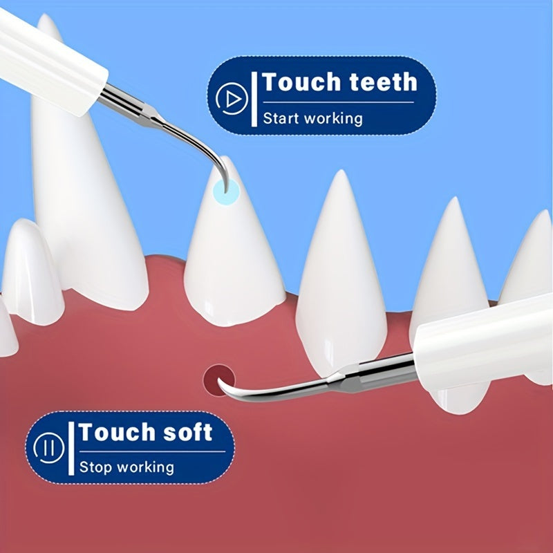 JMT-040842 Pet Electric Tooth Cleaner with Dual Cleaning Heads and USB Charger for Effective Teeth and Gum Care