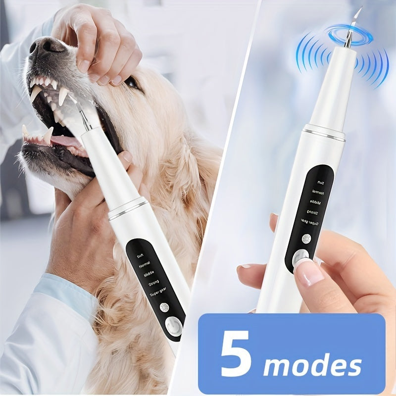 JMT-040842 Pet Electric Tooth Cleaner with Dual Cleaning Heads and USB Charger for Effective Teeth and Gum Care