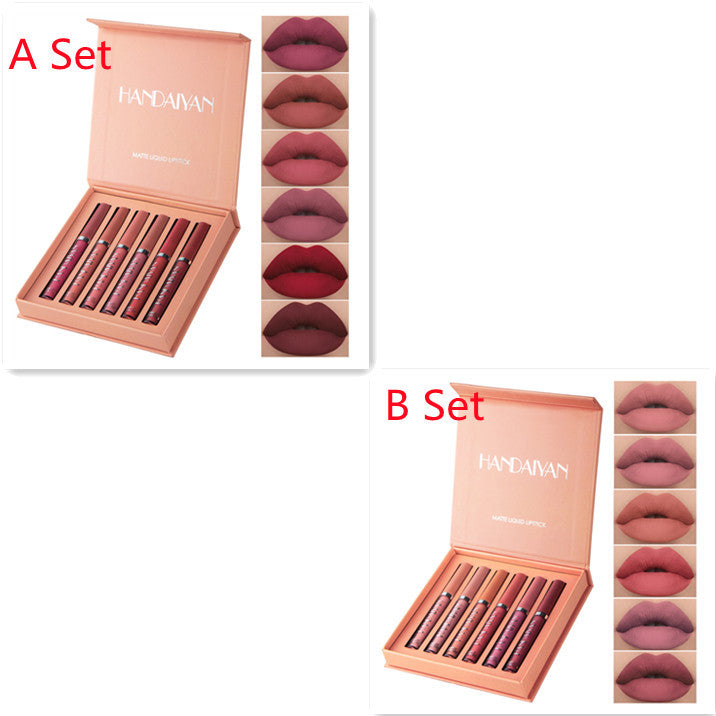 JMT-041034 Matte Lip Glaze Liquid Lipstick - Waterproof, Non-Stick Cup, Mini Tube with Multivitamins