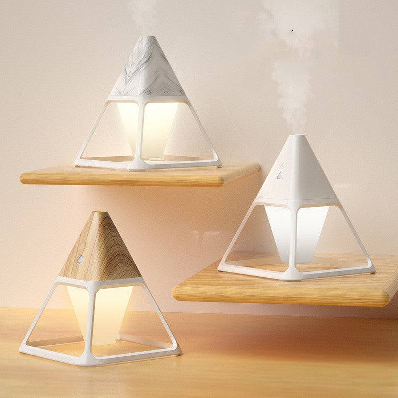 JMT-041162 Compact Square Nightlight Humidifier with Anion Function for Small Spaces, USB Power, and Mechanical Controls