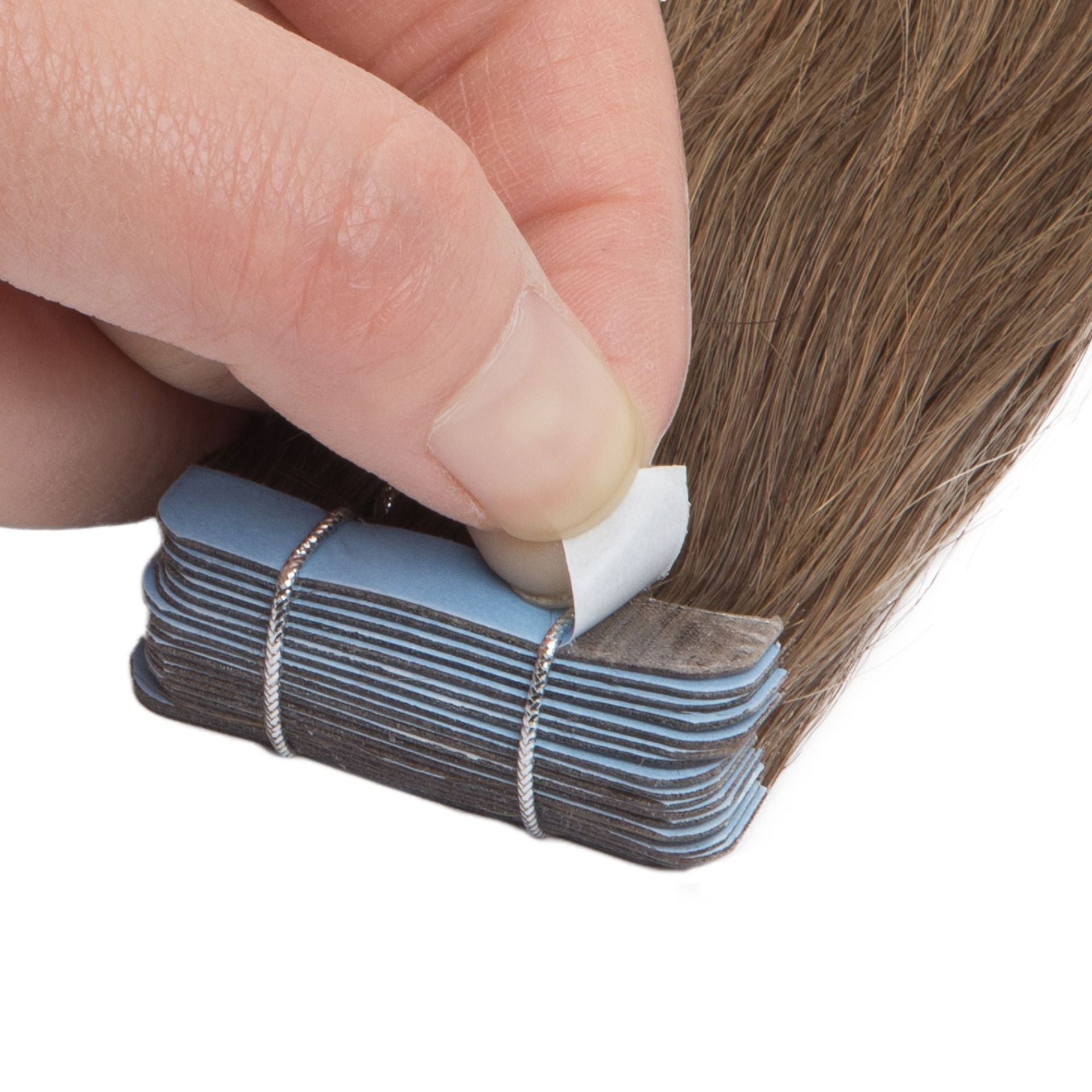 JMT-041290 European and American Real Human Hair Ponytail Wig - Available in Various Lengths and Colors