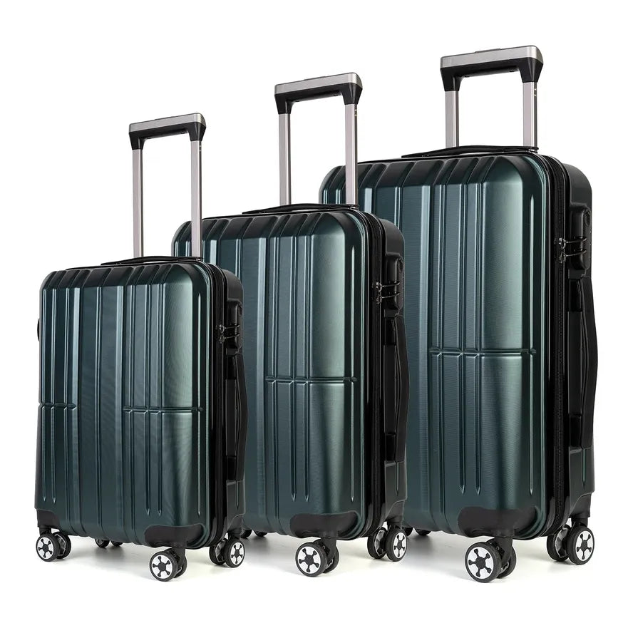 JMT-041482 Hard Shell Trolley Suitcase and Travel Bag Set - Lightweight ABS & PC Luggage