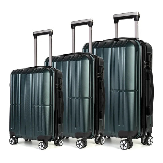 JMT-041482 Hard Shell Trolley Suitcase and Travel Bag Set - Lightweight ABS & PC Luggage