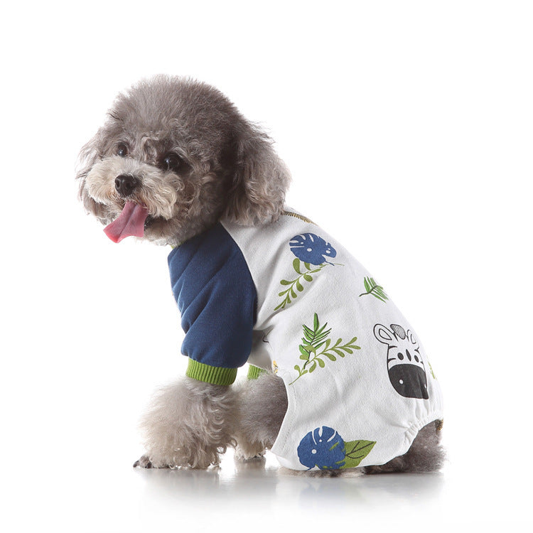 JMT-041546 Cozy Cotton Pet Pajamas in Various Fun Designs and Sizes