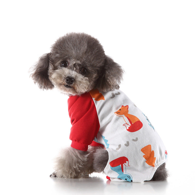 JMT-041546 Cozy Cotton Pet Pajamas in Various Fun Designs and Sizes
