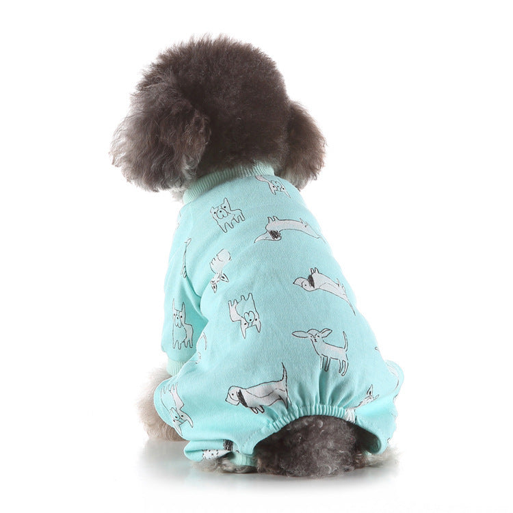 JMT-041546 Cozy Cotton Pet Pajamas in Various Fun Designs and Sizes