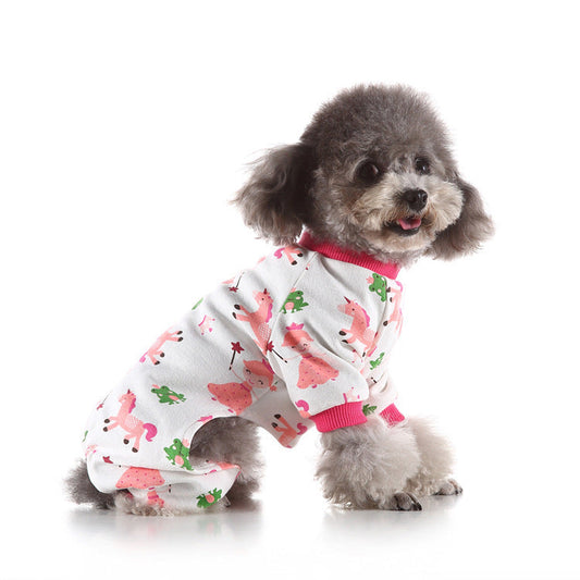 JMT-041546 Cozy Cotton Pet Pajamas in Various Fun Designs and Sizes