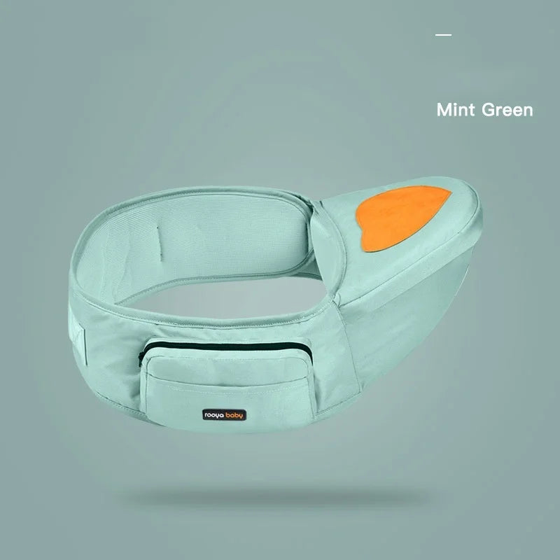 JMT-041866 Ergonomic Longbow Hip Seat Travel Baby Carrier with Safety Baby Wrap