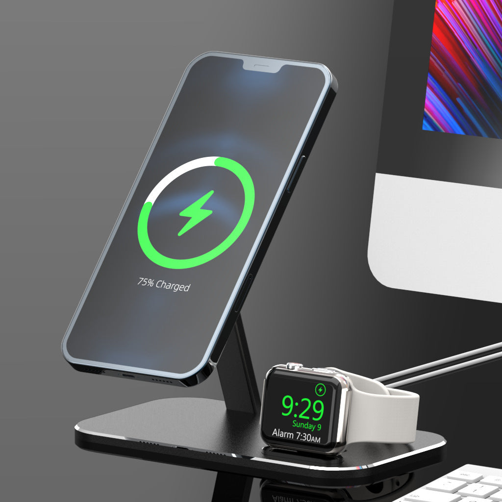 JMT-041930 Alloy Charging Stand for Smartwatches and Data Cables - Desktop Storage Base