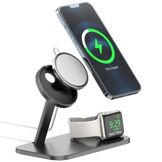 JMT-041930 Alloy Charging Stand for Smartwatches and Data Cables - Desktop Storage Base