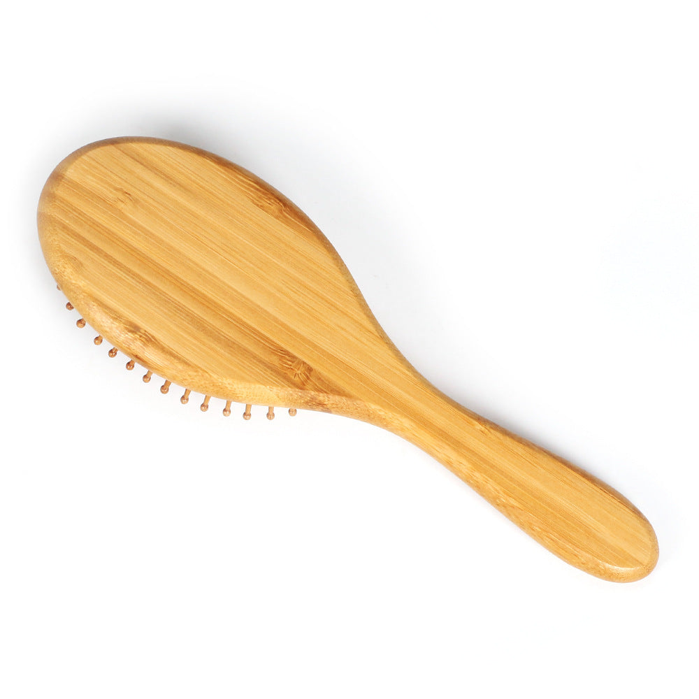 JMT-042442 Airbag Massage Wooden Comb with Antibacterial Bamboo Bristles for Scalp Health and Hair Growth