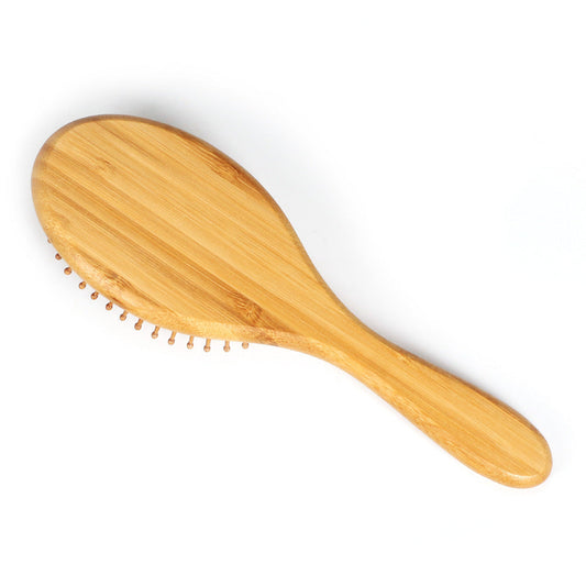 JMT-042442 Airbag Massage Wooden Comb with Antibacterial Bamboo Bristles for Scalp Health and Hair Growth