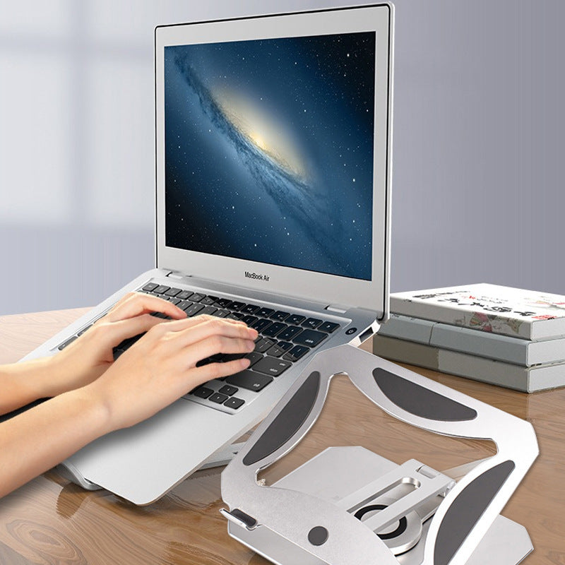 JMT-043018 360 Degree Rotating Aluminum Desktop Laptop Stand for 11-17.3 Inch Devices