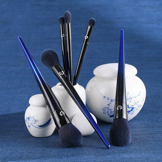JMT-043338 Complete Makeup Brush Set for Eye and Face Application with Long Handles